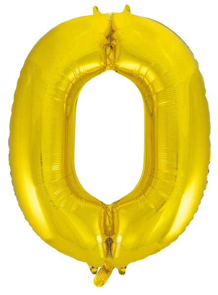 Giant Gold 86cm Helium Balloon Numbers