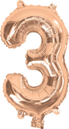 Giant Rose Gold 86cm Helium Balloon Numbers