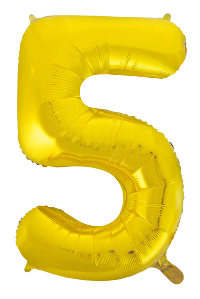 Giant Gold 86cm Helium Balloon Numbers