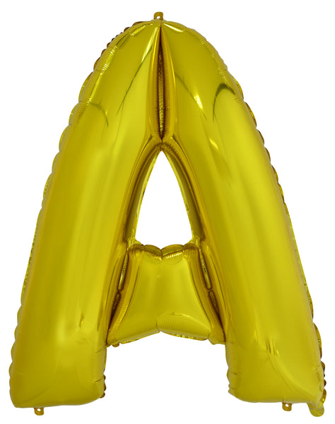 Giant Gold 86cm Helium Balloon Numbers