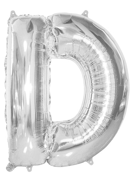 Giant Silver 86cm Helium Balloon Numbers