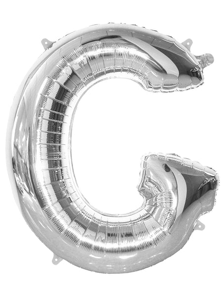 Giant Silver 86cm Helium Balloon Numbers