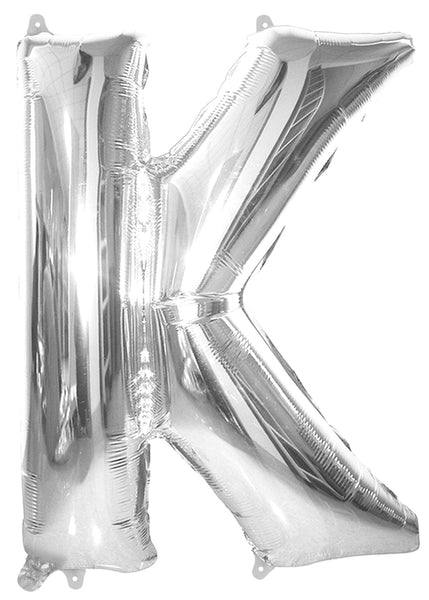 Giant Silver 86cm Helium Balloon Numbers