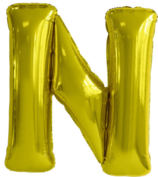 Giant Gold 86cm Helium Balloon Numbers