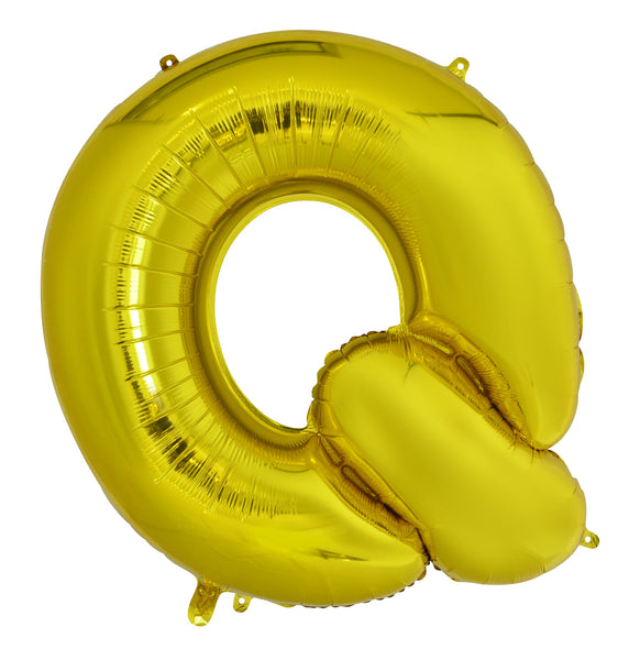 Giant Gold 86cm Helium Balloon Numbers