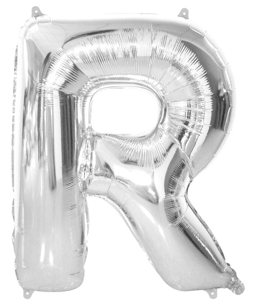 Giant Silver 86cm Helium Balloon Numbers