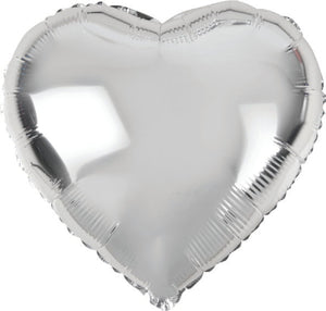 Large Heart Shaped Helium Balloons 45cm