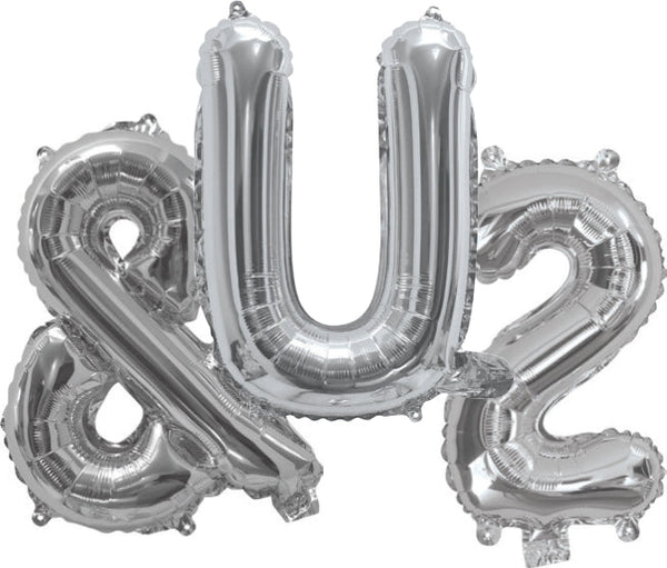 Giant Silver 86cm Helium Balloon Numbers