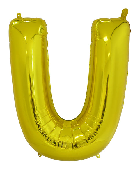 Giant Gold 86cm Helium Balloon Numbers