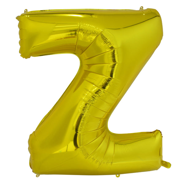 Giant Gold 86cm Helium Balloon Numbers